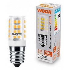 Лампа светодиодная wolta  e14 5Вт 4000k wstd-jcd-5w4ke14-c