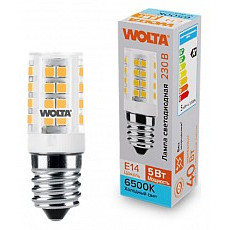 Лампа светодиодная wolta  e14 5Вт 6500k wstd-jcd-5w6ke14-c