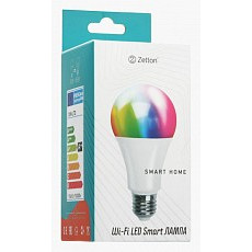 Лампа светодиодная с управлением через wi-fi zetton smart wi-fi bulb e27 15Вт 6500k ztshlbrgbe271ru
